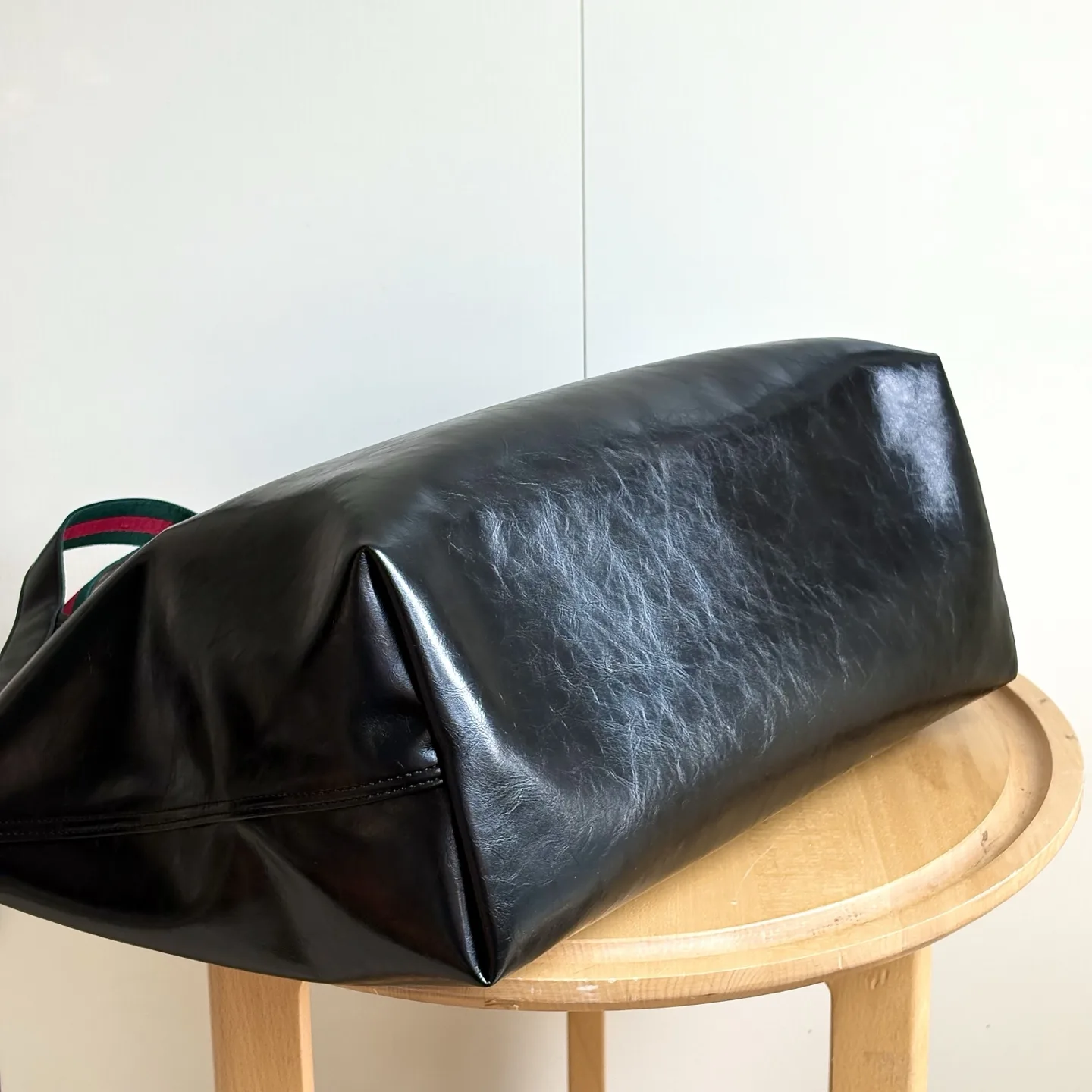 Gucci Giglio large tote bag - Black soft glossy leather