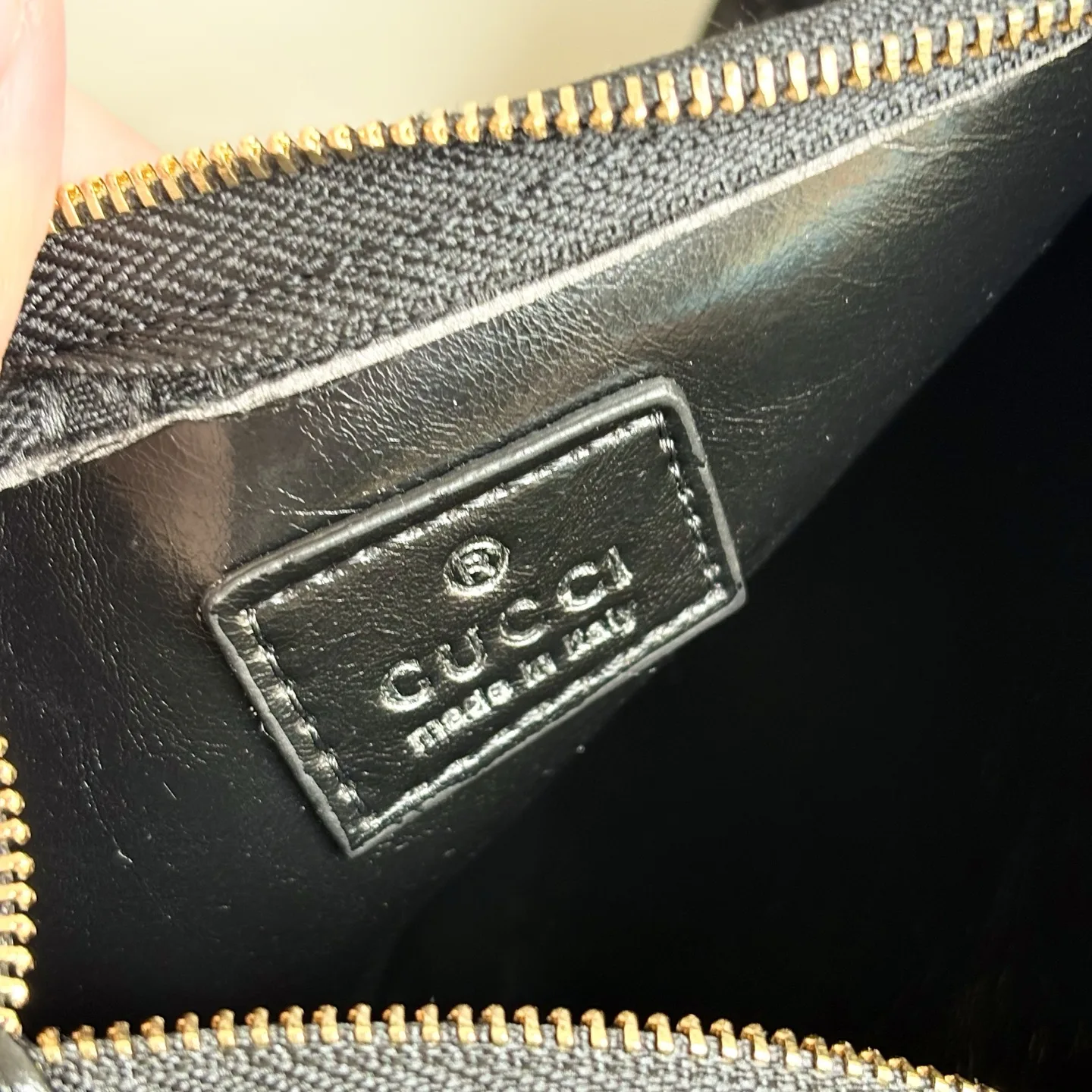 Gucci Giglio large tote bag - Black soft glossy leather