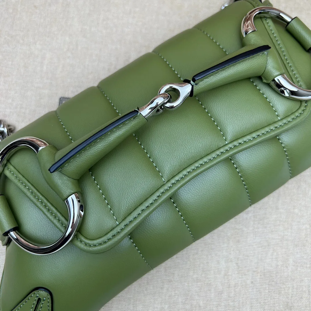 Gucci Horsebit Chain Small Shoulder Bag Green - Bag