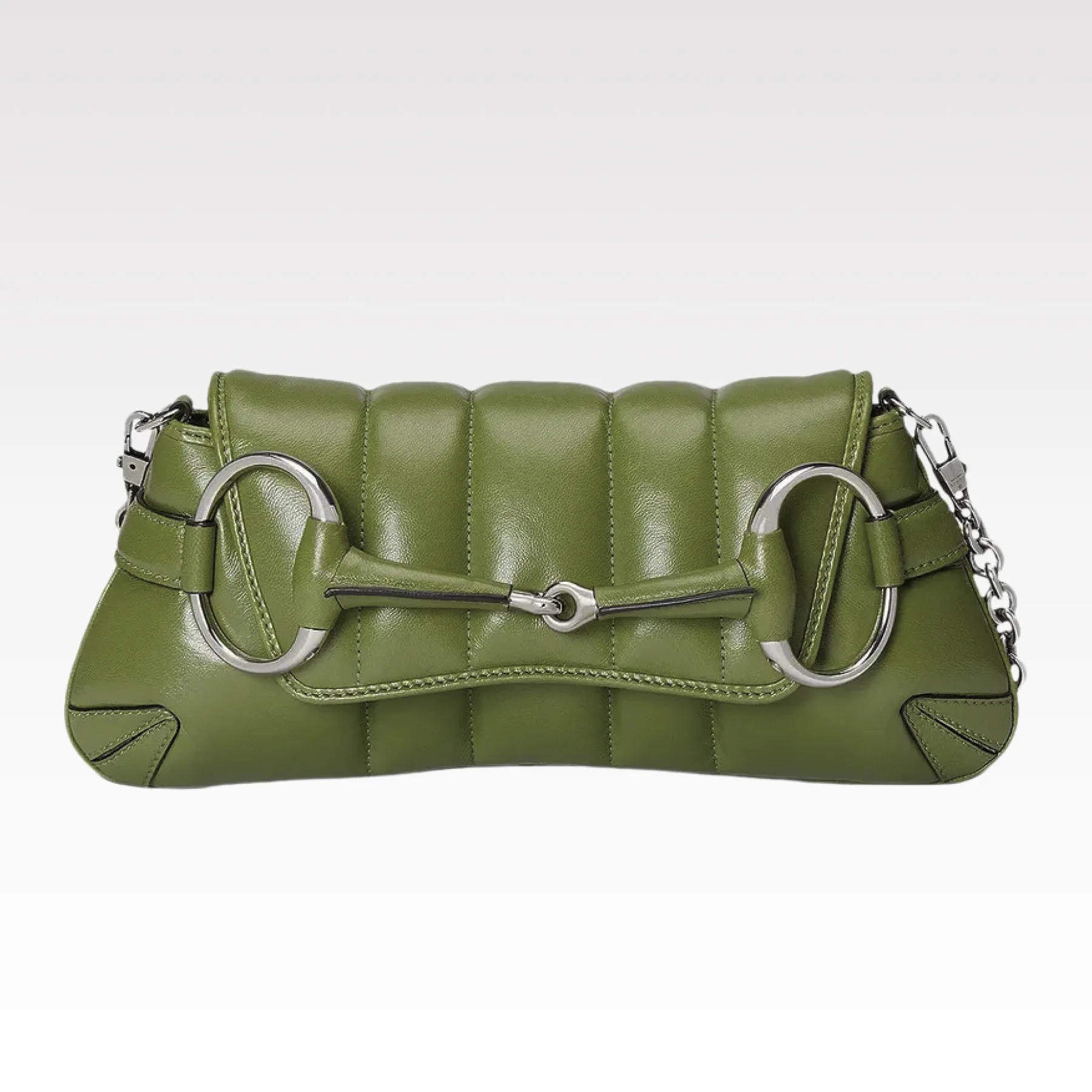 Gucci Horsebit Chain Small Shoulder Bag Green - Bag
