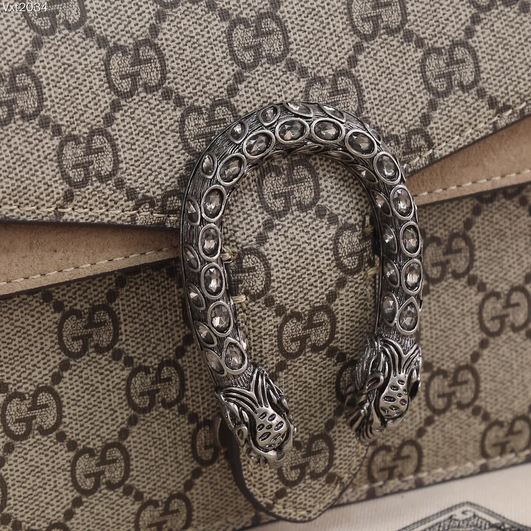 [TOP]Gucci DIONYSUS GG Small Shoulder Bag With Beige - Bag