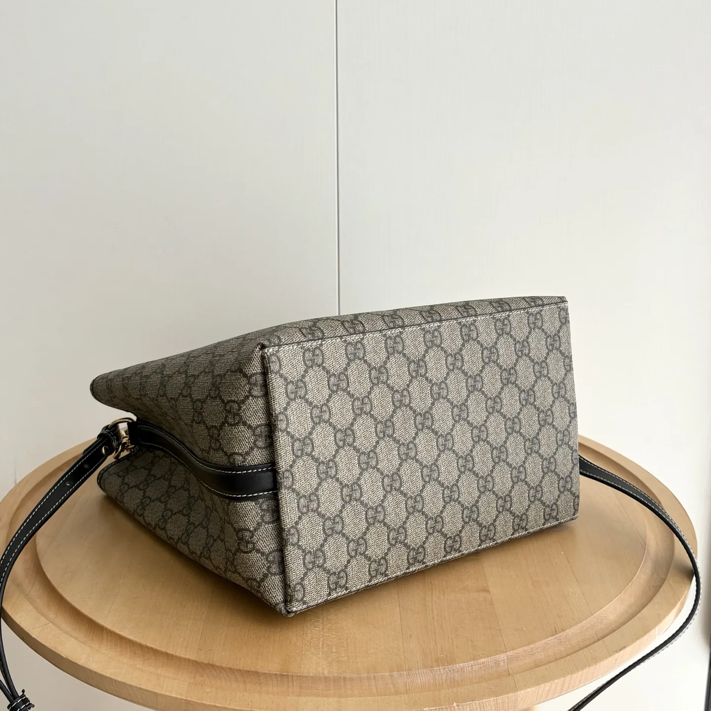 Gucci GG Emblem Bucket Bag - Black