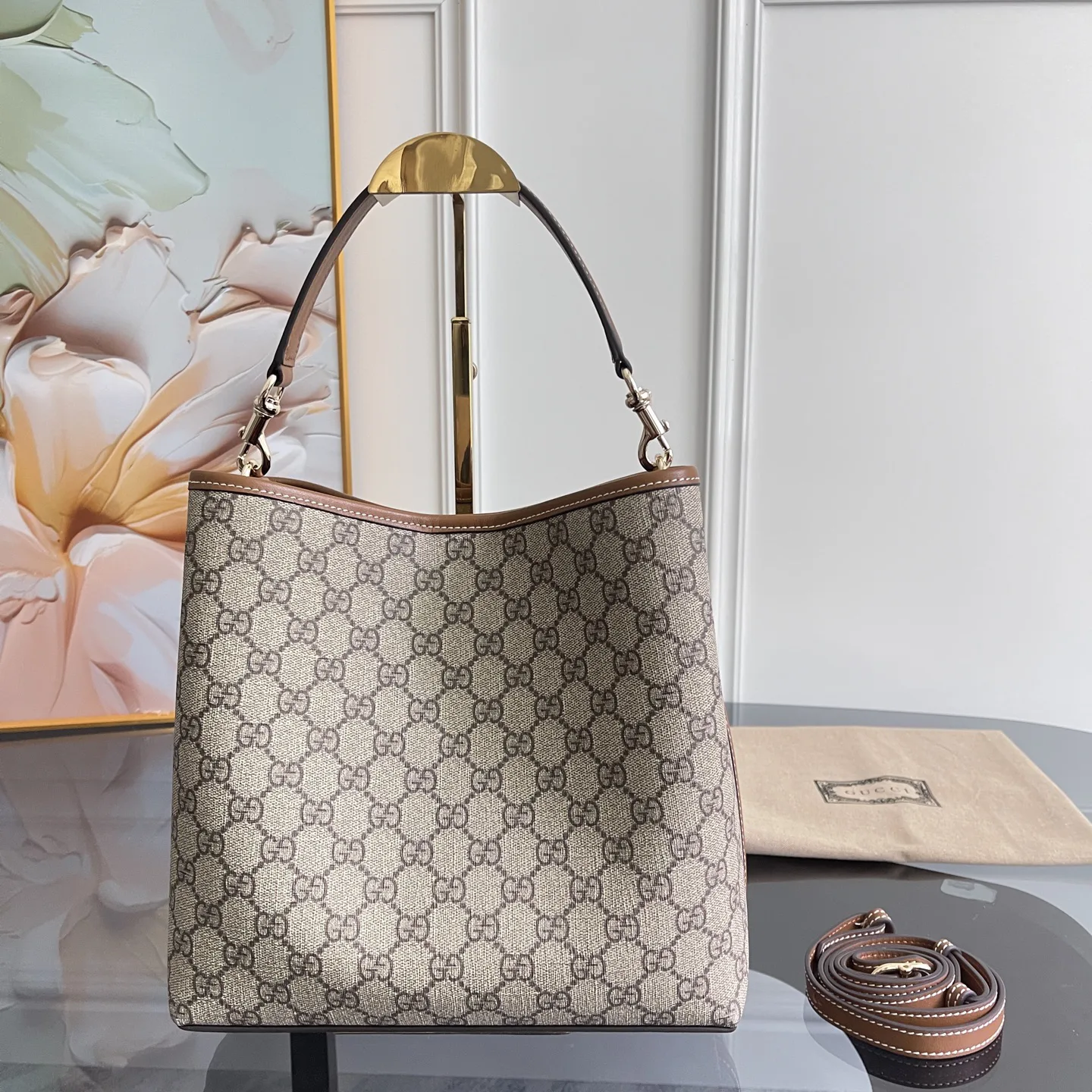 [TOP]Gucci GG Emblem bucket bag - Medium