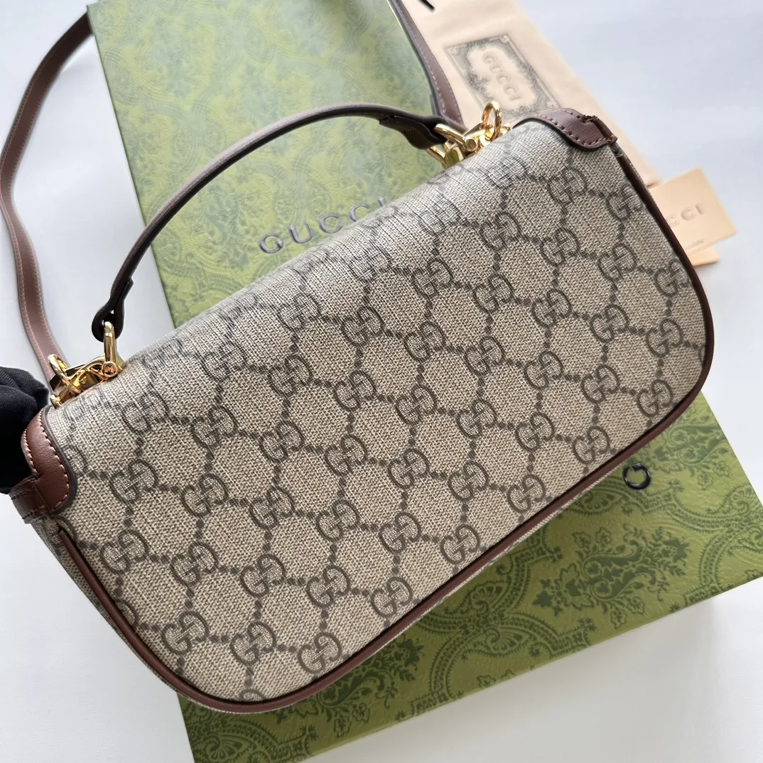 Gucci Horsebit 1955 Small Brown Shoulder Bag