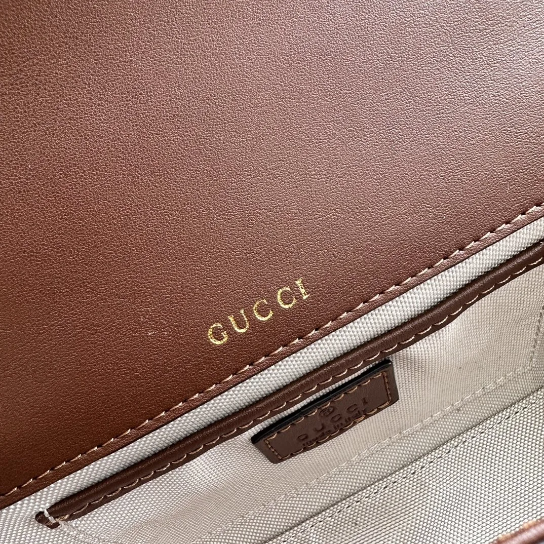 Gucci Horsebit 1955 Small Brown Shoulder Bag