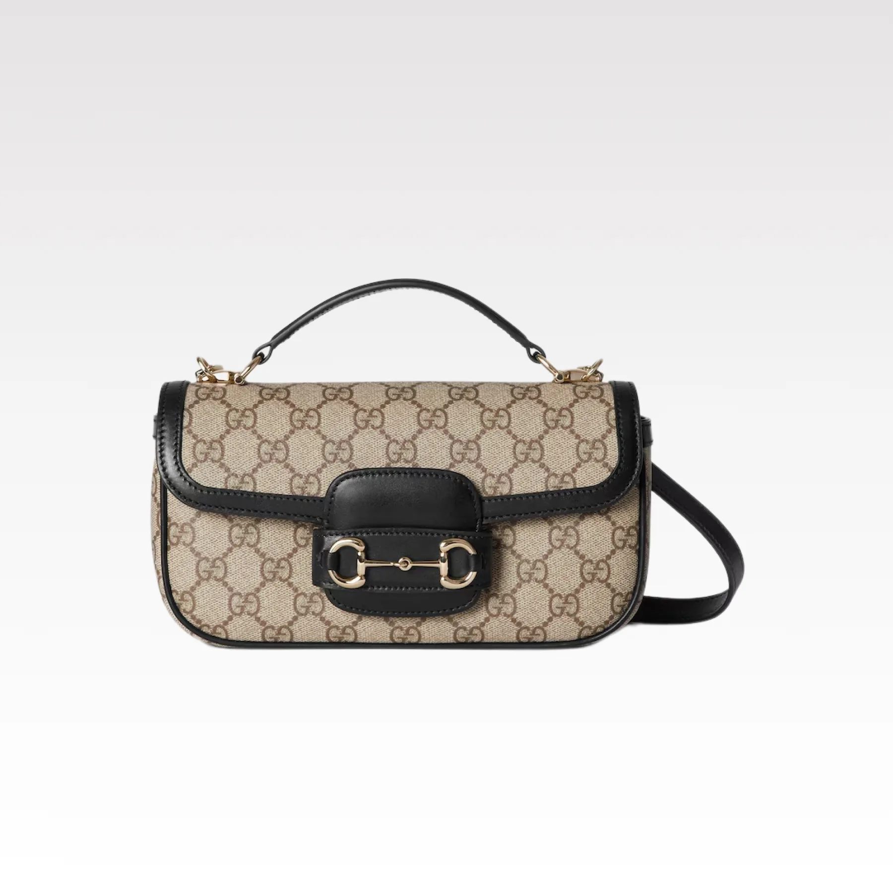 Gucci Horsebit 1955 Small Black Shoulder Bag