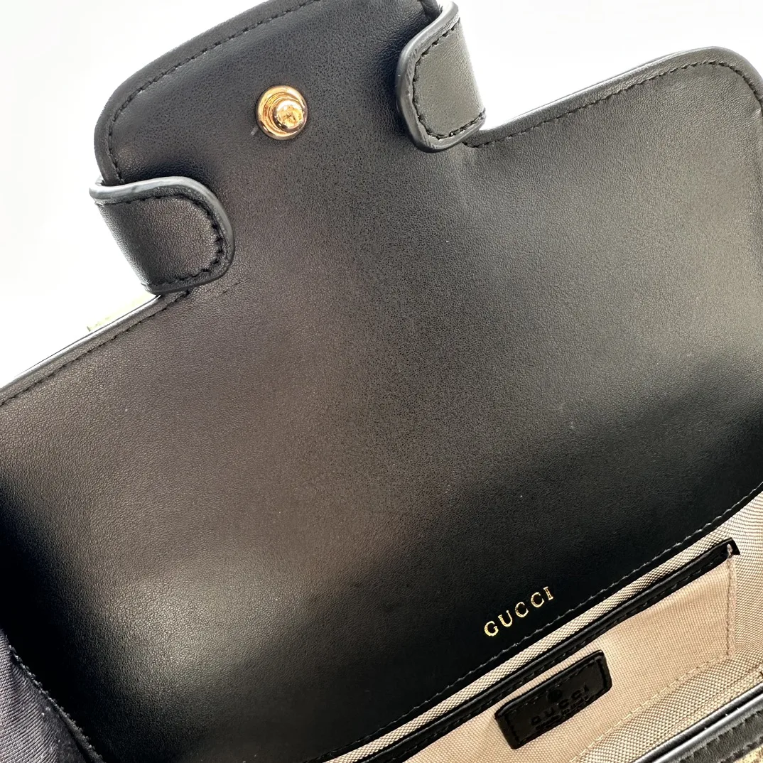 Gucci Horsebit 1955 Small Black Shoulder Bag