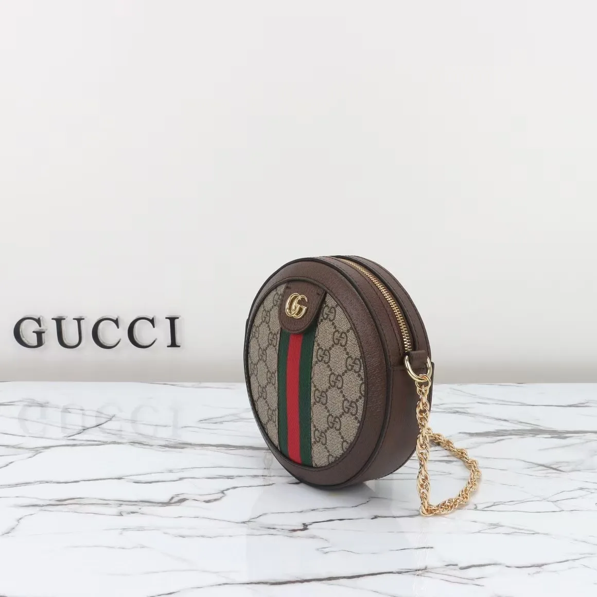 [TOP]Gucci GG Ophidia Mini Round Shoulder Bag