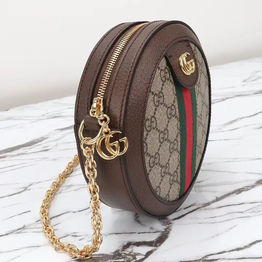 [TOP]Gucci GG Ophidia Mini Round Shoulder Bag