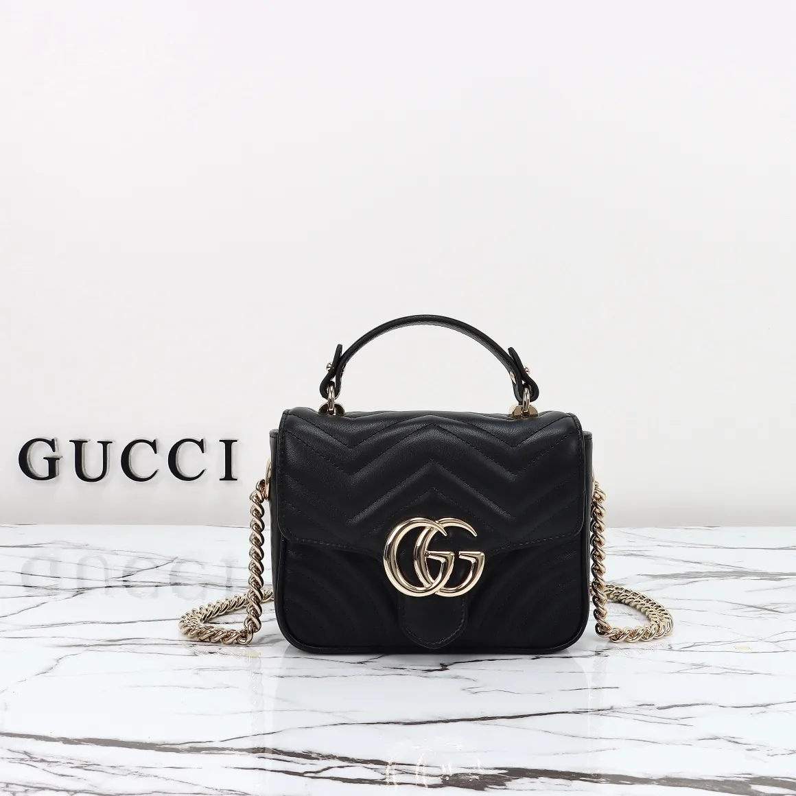 [TOP] Gucci GG Marmont mini top handle bag
