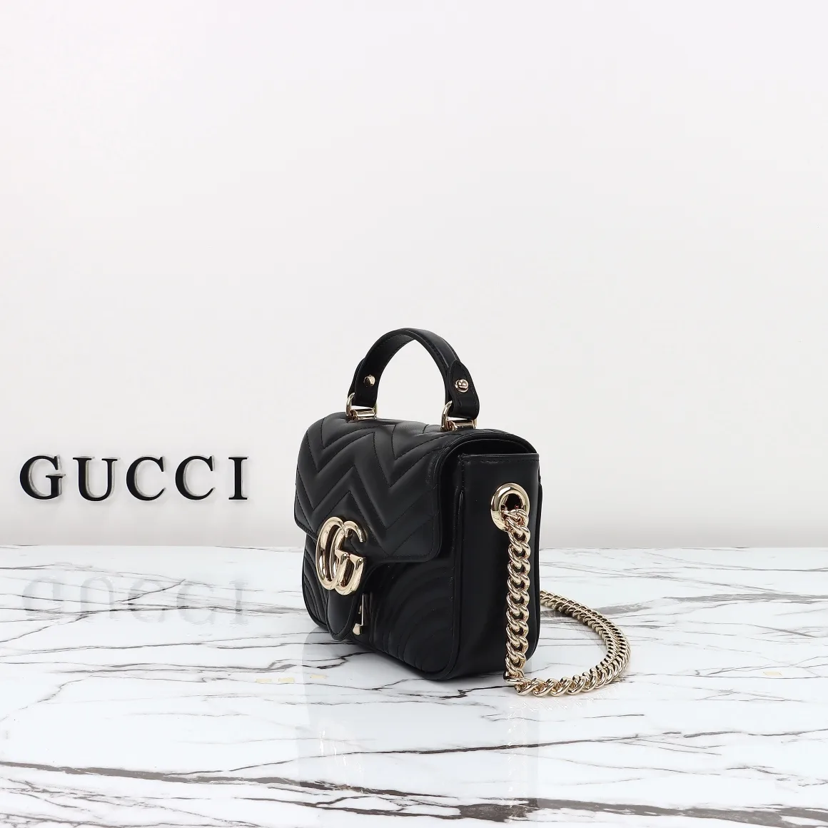 [TOP] Gucci GG Marmont mini top handle bag