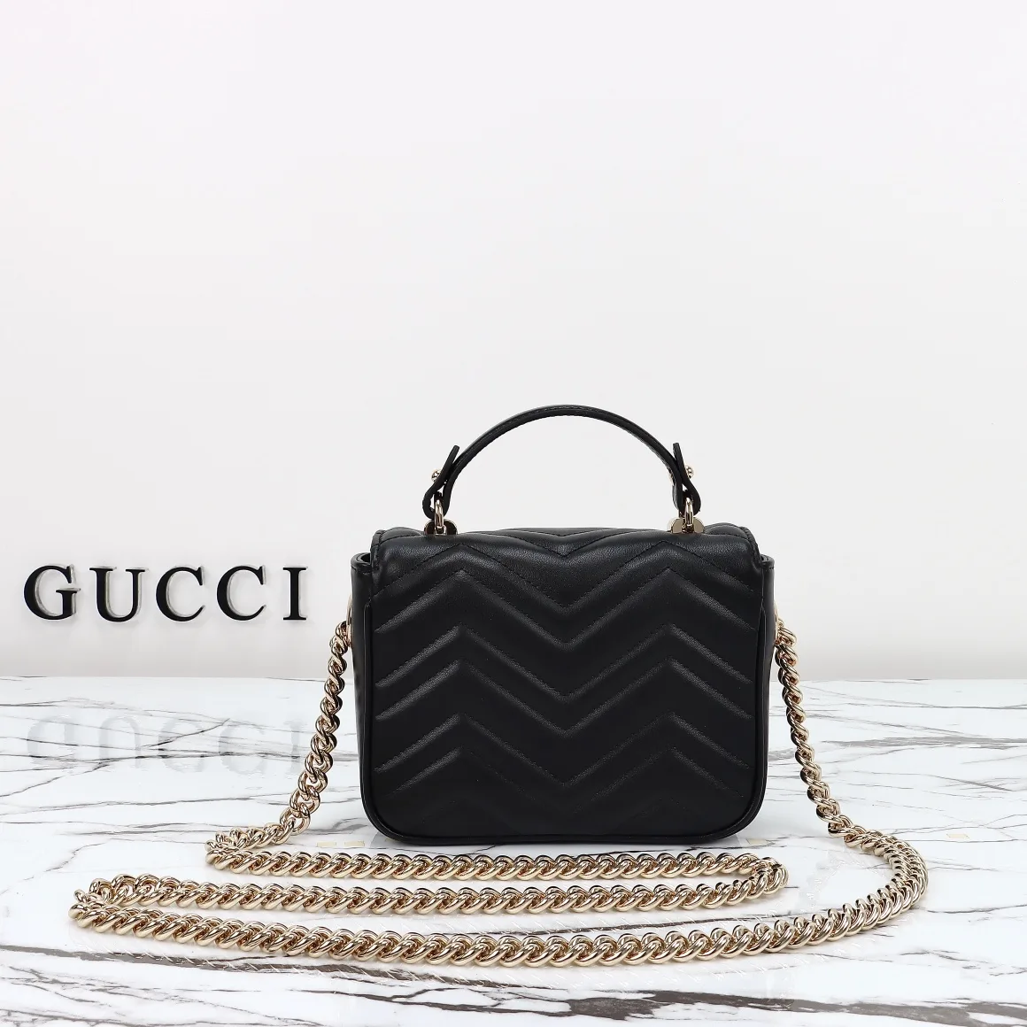 [TOP] Gucci GG Marmont mini top handle bag