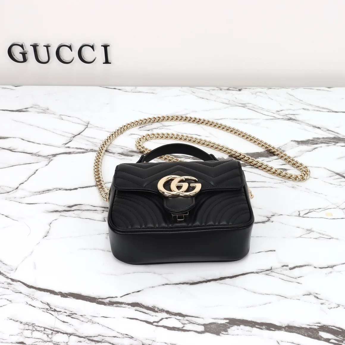 [TOP] Gucci GG Marmont mini top handle bag