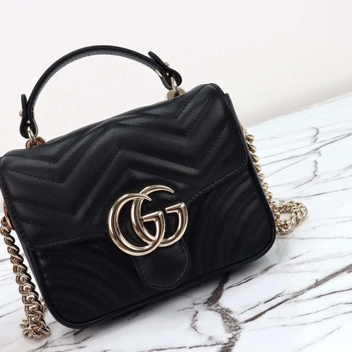 [TOP] Gucci GG Marmont mini top handle bag