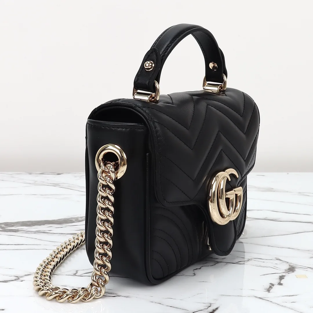 [TOP] Gucci GG Marmont mini top handle bag