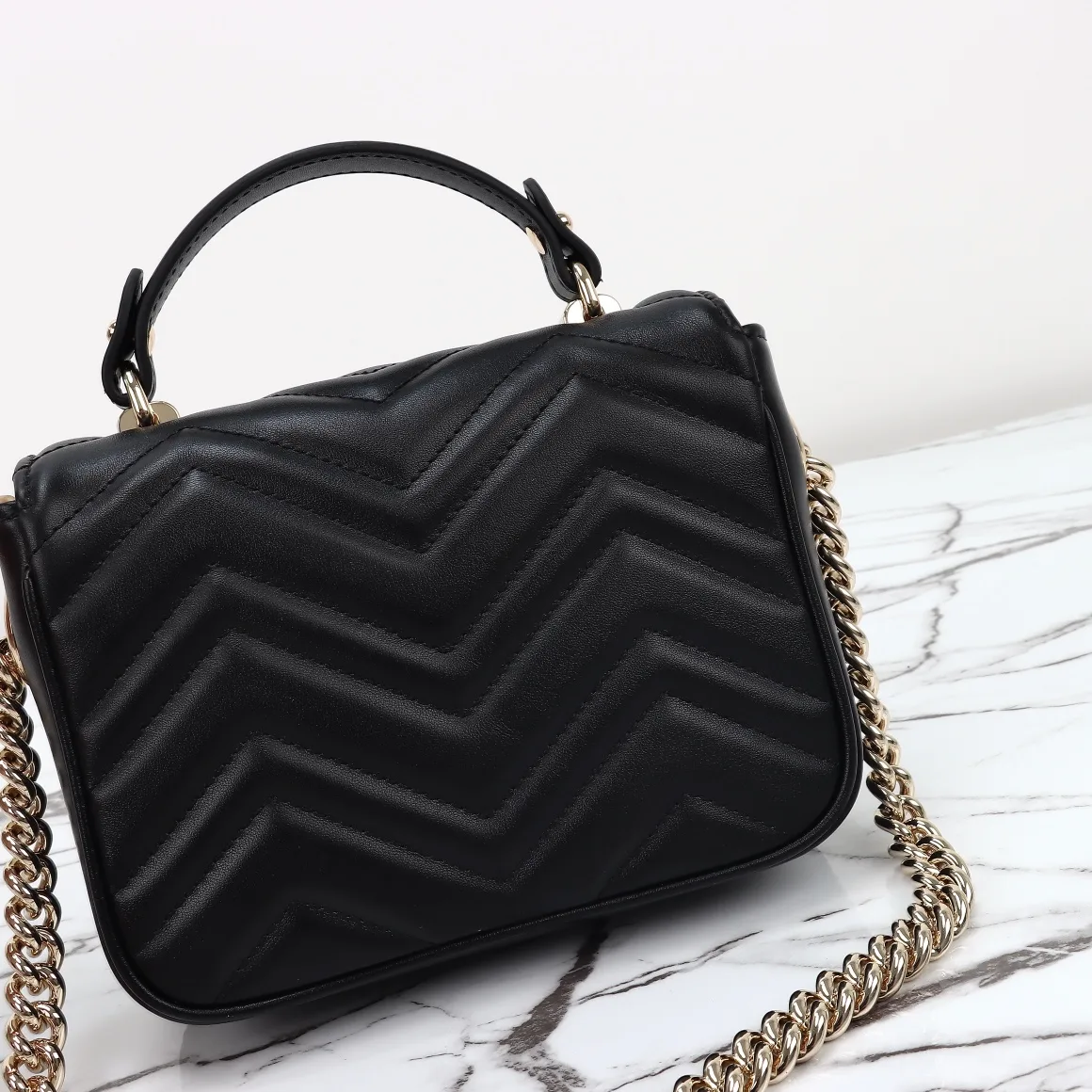 [TOP] Gucci GG Marmont mini top handle bag
