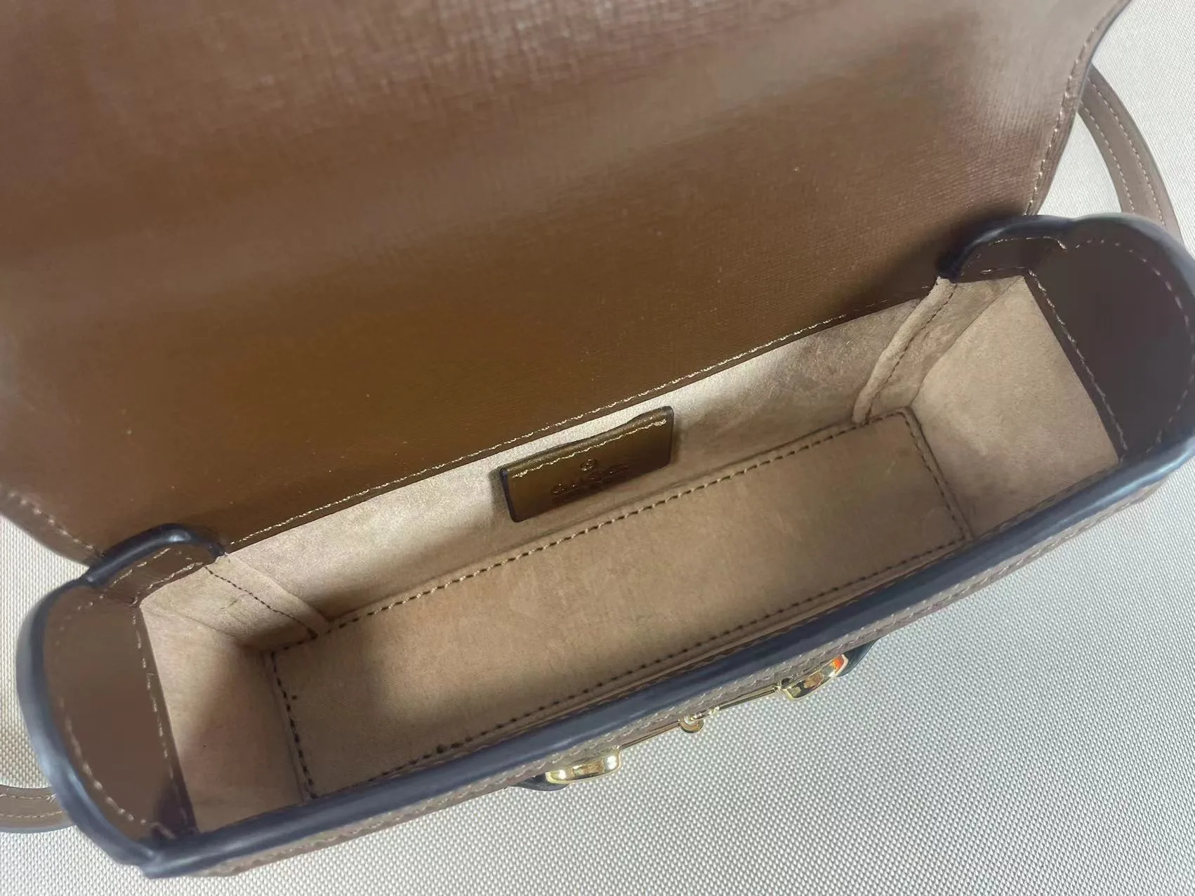 Gucci Horsebit 1955 series mini handbag GG Supreme canvas - Ebony