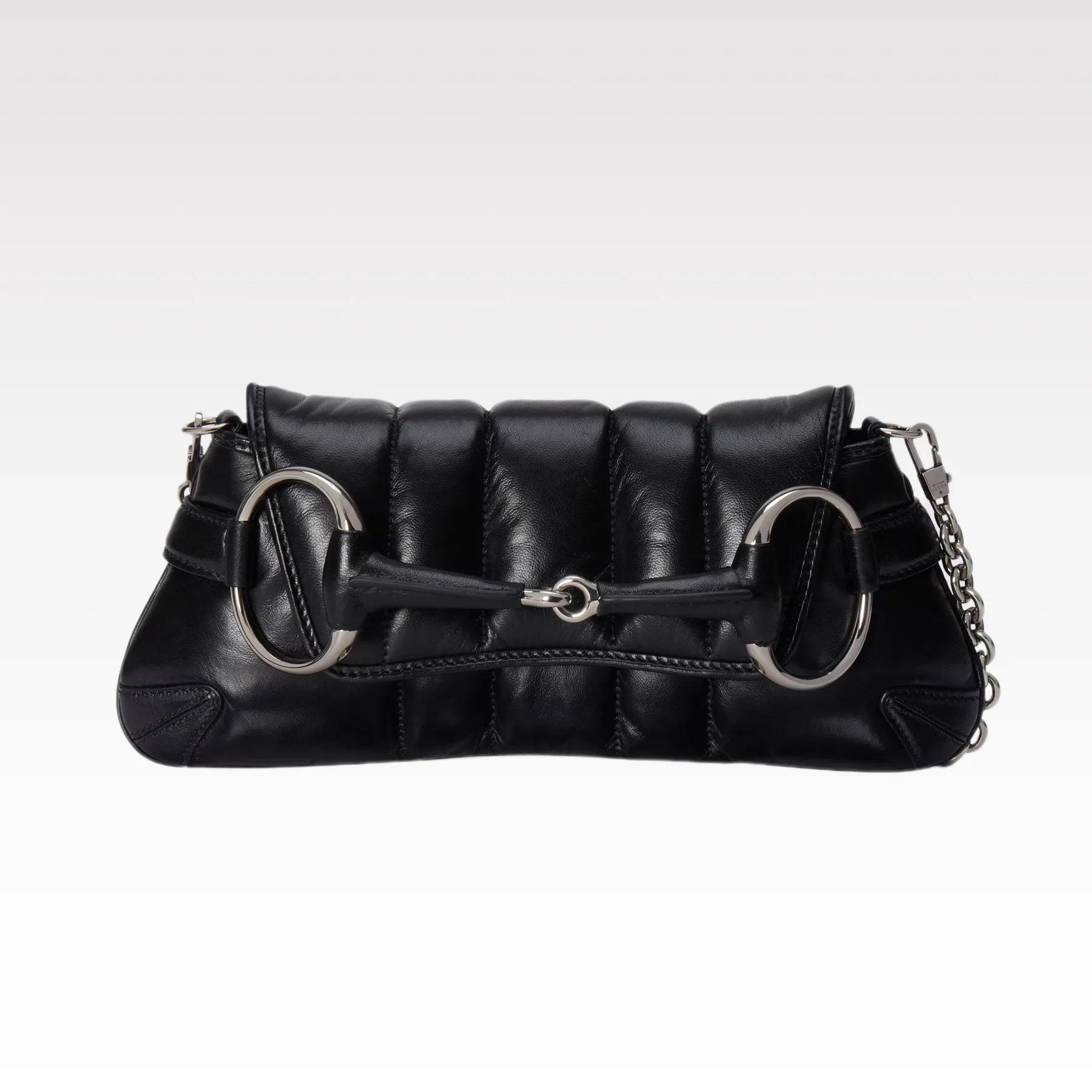 Gucci Horsebit Chain Small Shoulder Bag Black - Bag