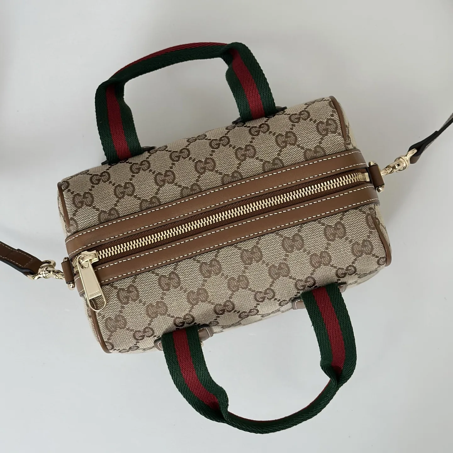 Gucci Mini GG Beige and brown GG canvas Handbag