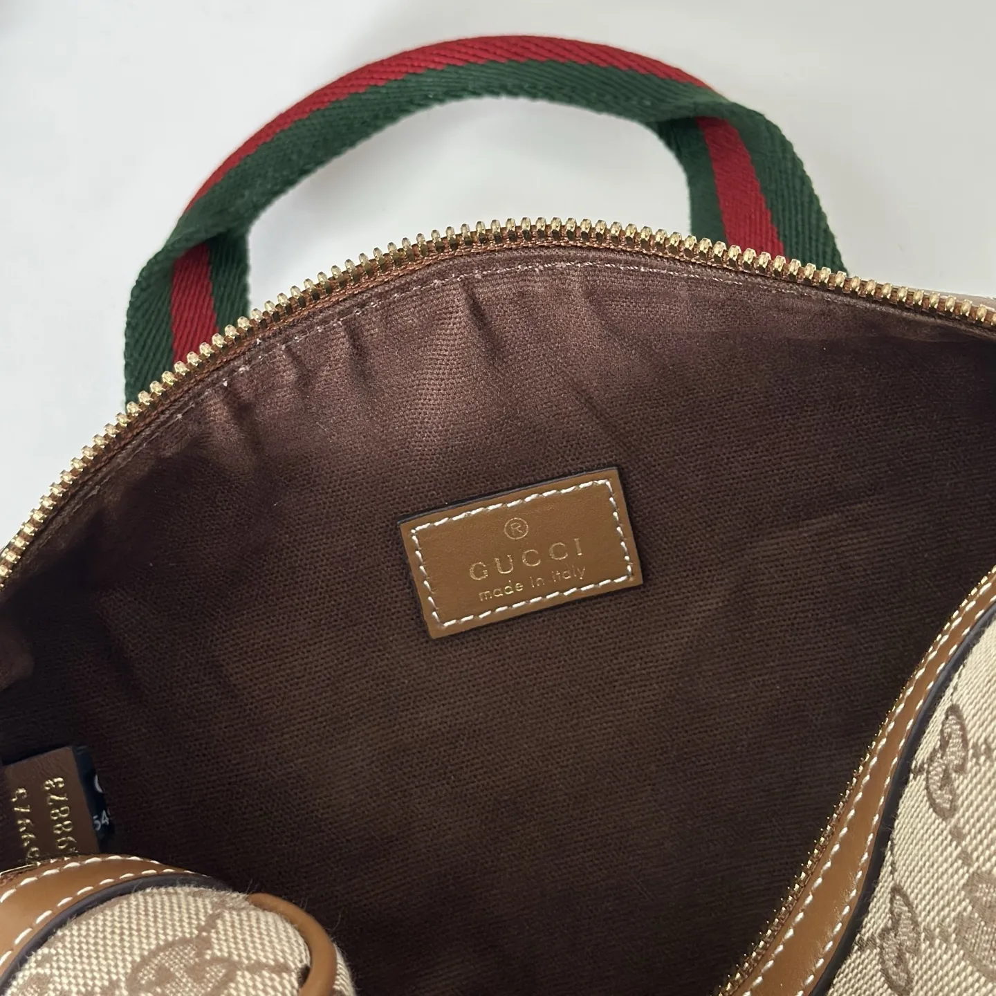 Gucci Mini GG Beige and brown GG canvas Handbag