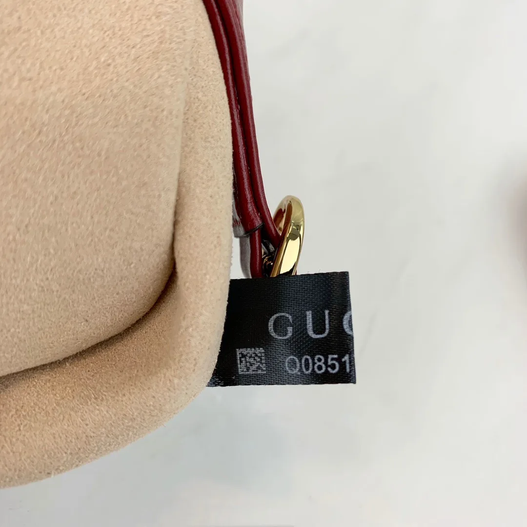 GUCCI Boarded Dyana Lux Calfskin Mini Jackie 1961 Hobo New Cherry Red - Bag