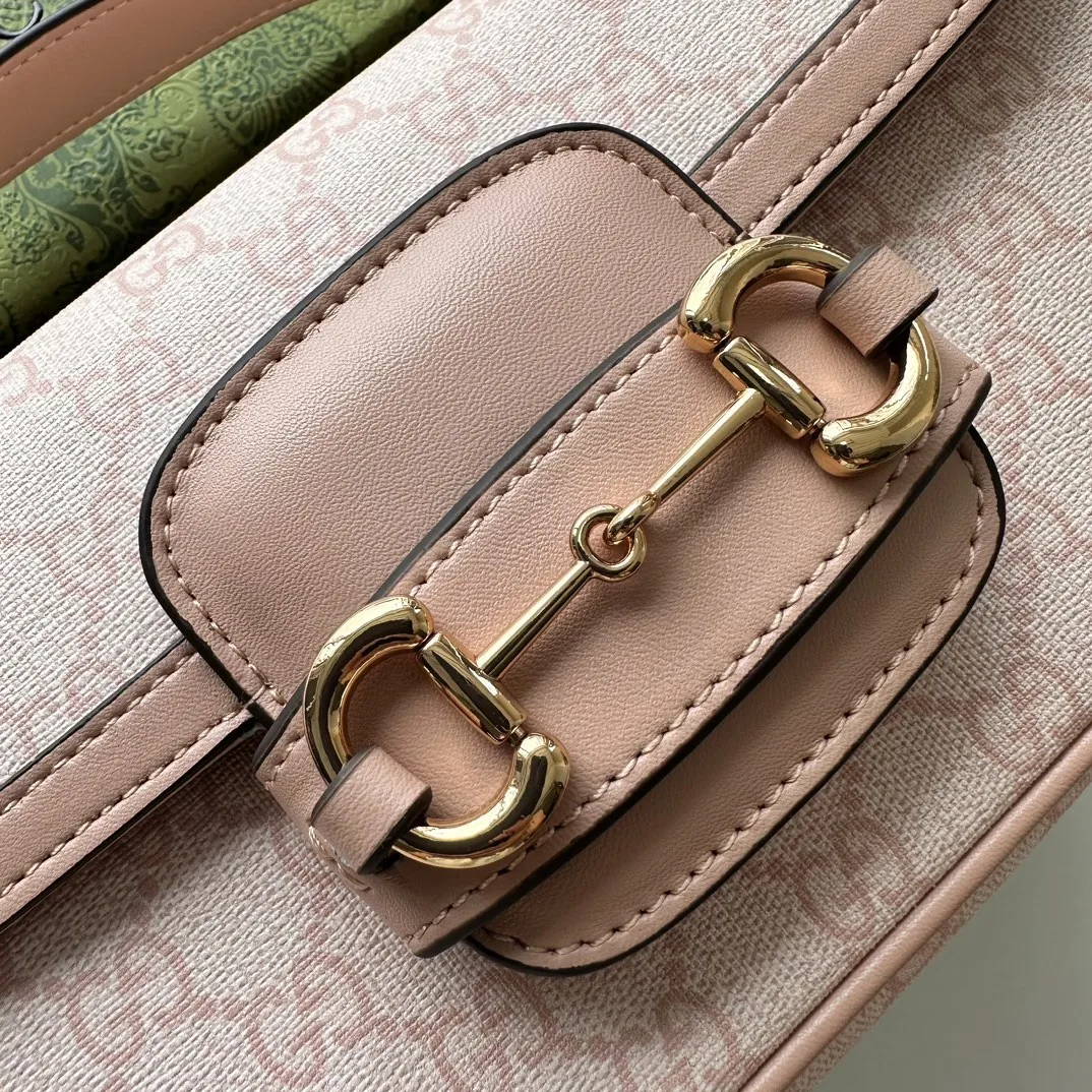 Gucci Horsebit 1955 Small Pink Shoulder Bag