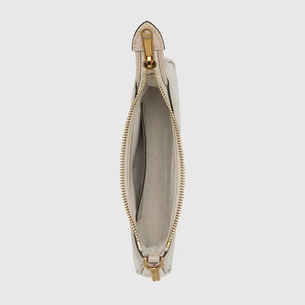 [TOP]Gucci GG Ophidia mini bag in beige and white