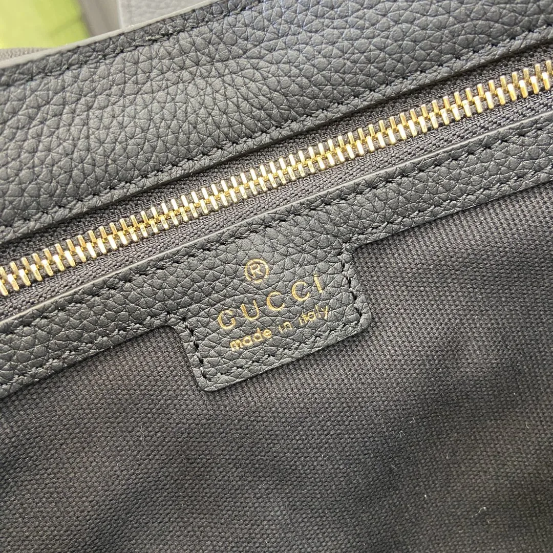 [TOP] Gucci Jackie 1961 small shoulder bag in black leather