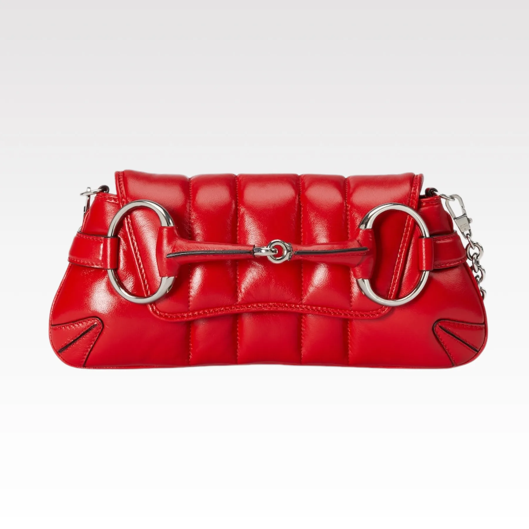 Gucci Horsebit Chain Small Shoulder Bag Red - Bag
