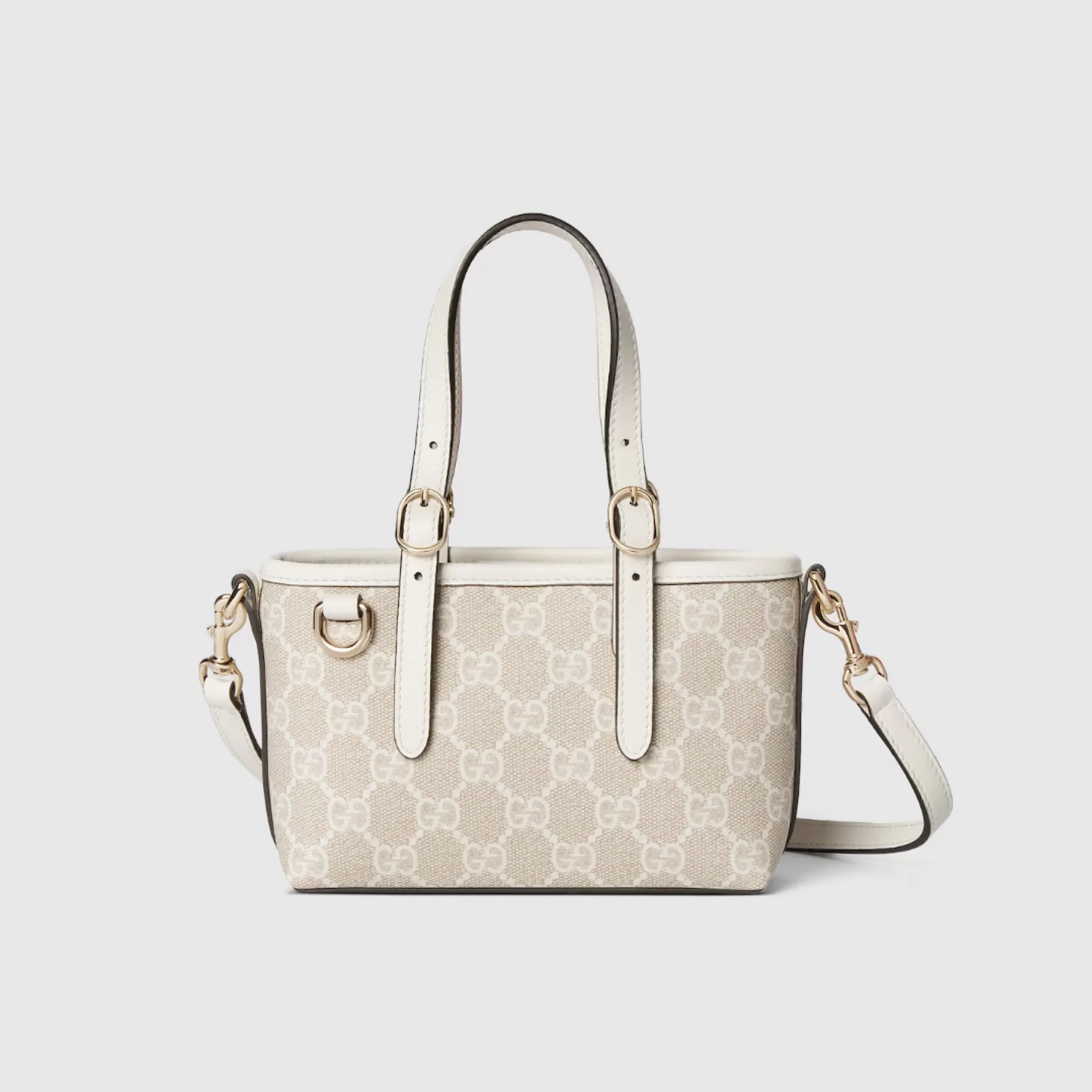 Gucci GG Emblem mini bag- White