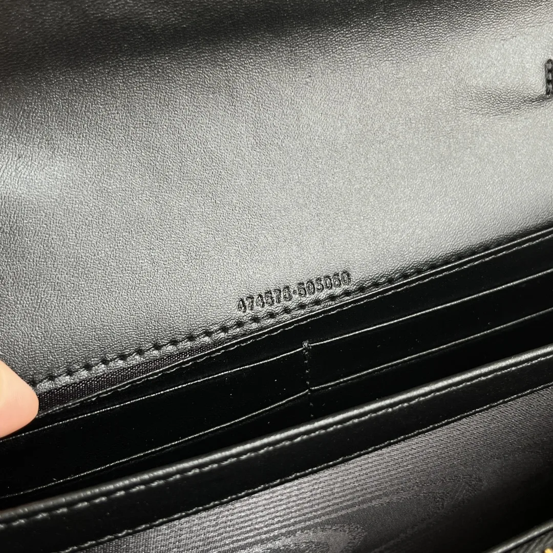 Gucci Marmont Chain Wallet - BlackWallet