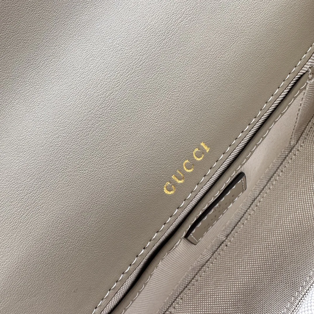 Gucci Horsebit 1955 Small Grey Shoulder Bag