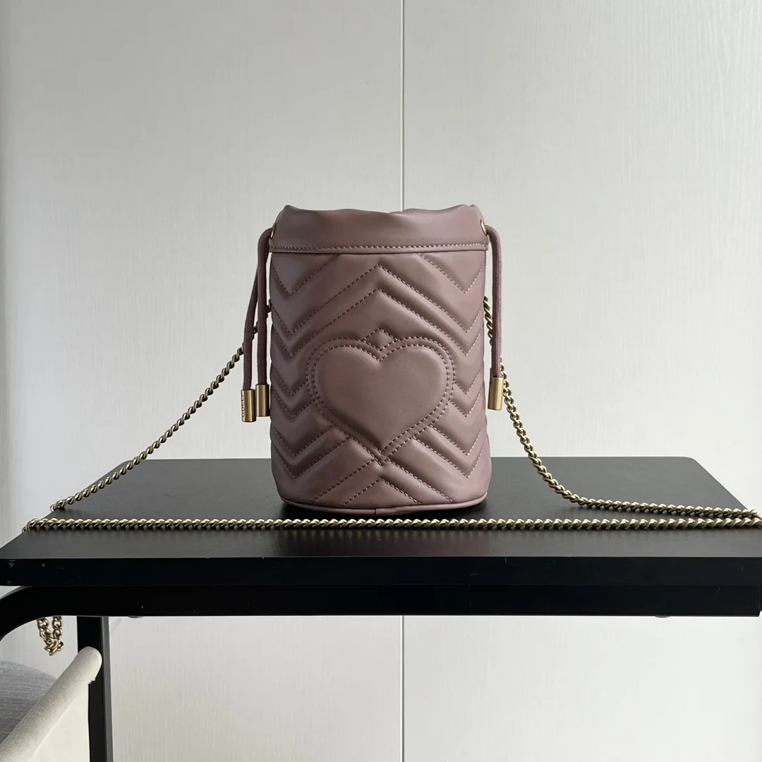 Gucci GG marmont mini bucket bag Beige - Bag