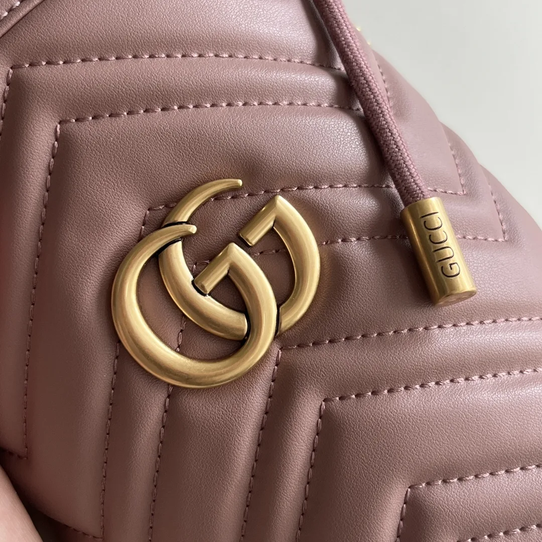Gucci GG marmont mini bucket bag Beige - Bag