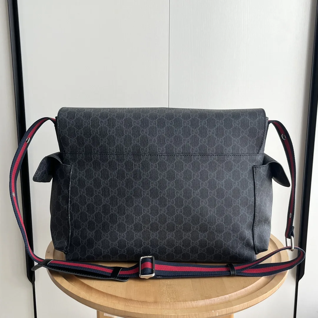 GUCCI GG Diaper Bag Black Monogram
