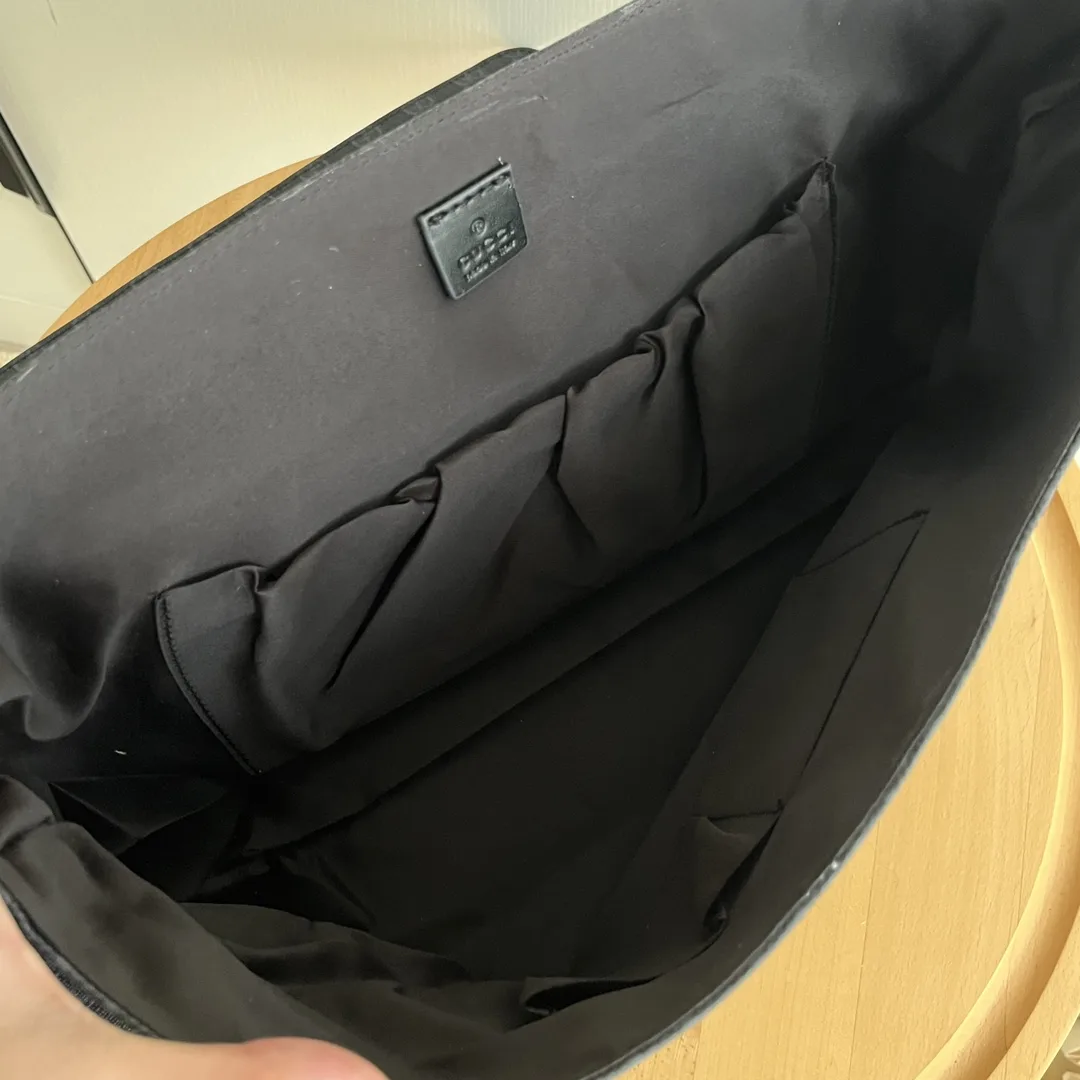 GUCCI GG Diaper Bag Black Monogram