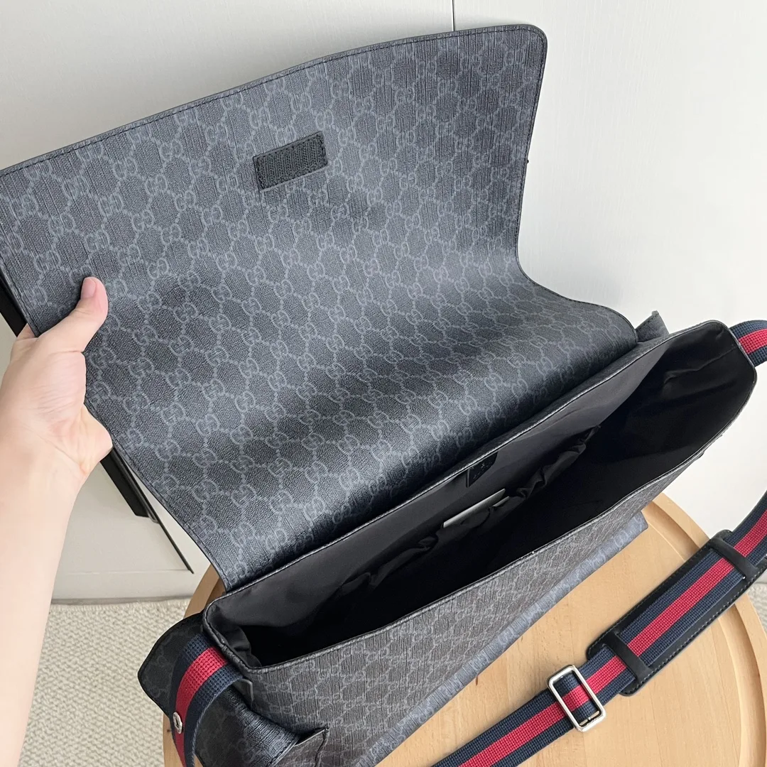 GUCCI GG Diaper Bag Black Monogram