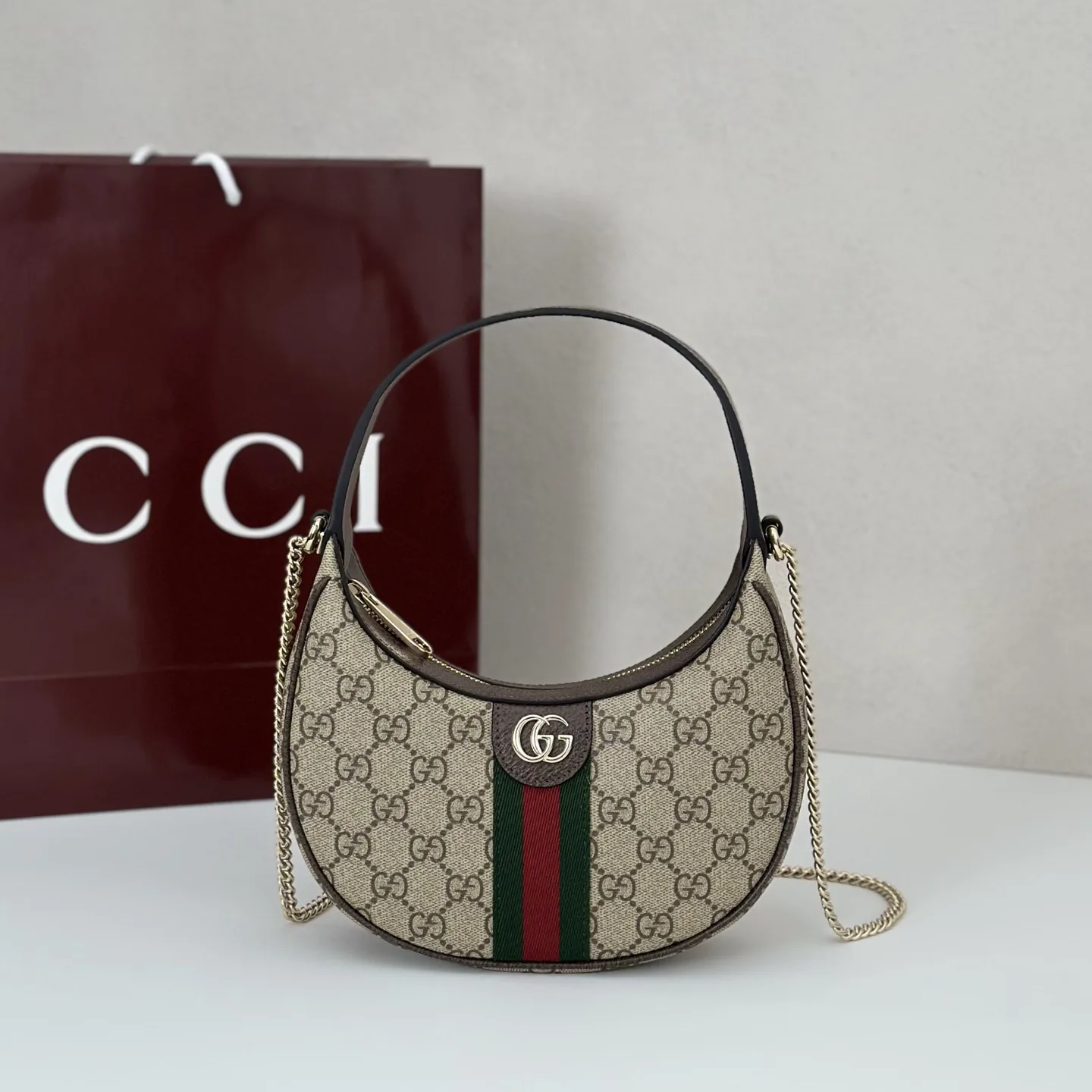Gucci Ophidia small shoulder bag Beige - Bag