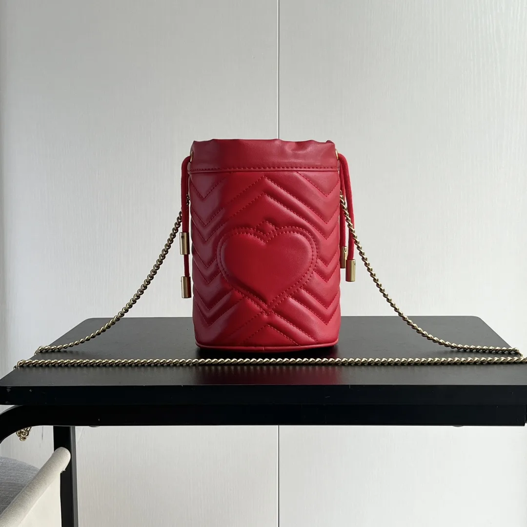 Gucci GG marmont mini bucket bag Red - Bag
