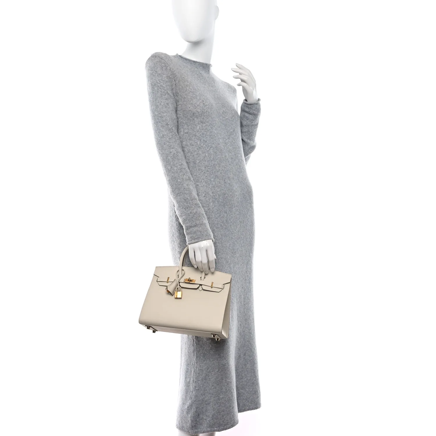 Epsom Birkin Sellier 25 Craie