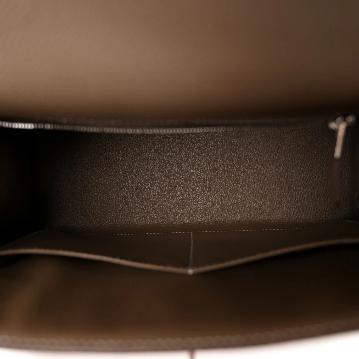 Epsom Kelly Sellier 28 Etoupe (Silver Lock)