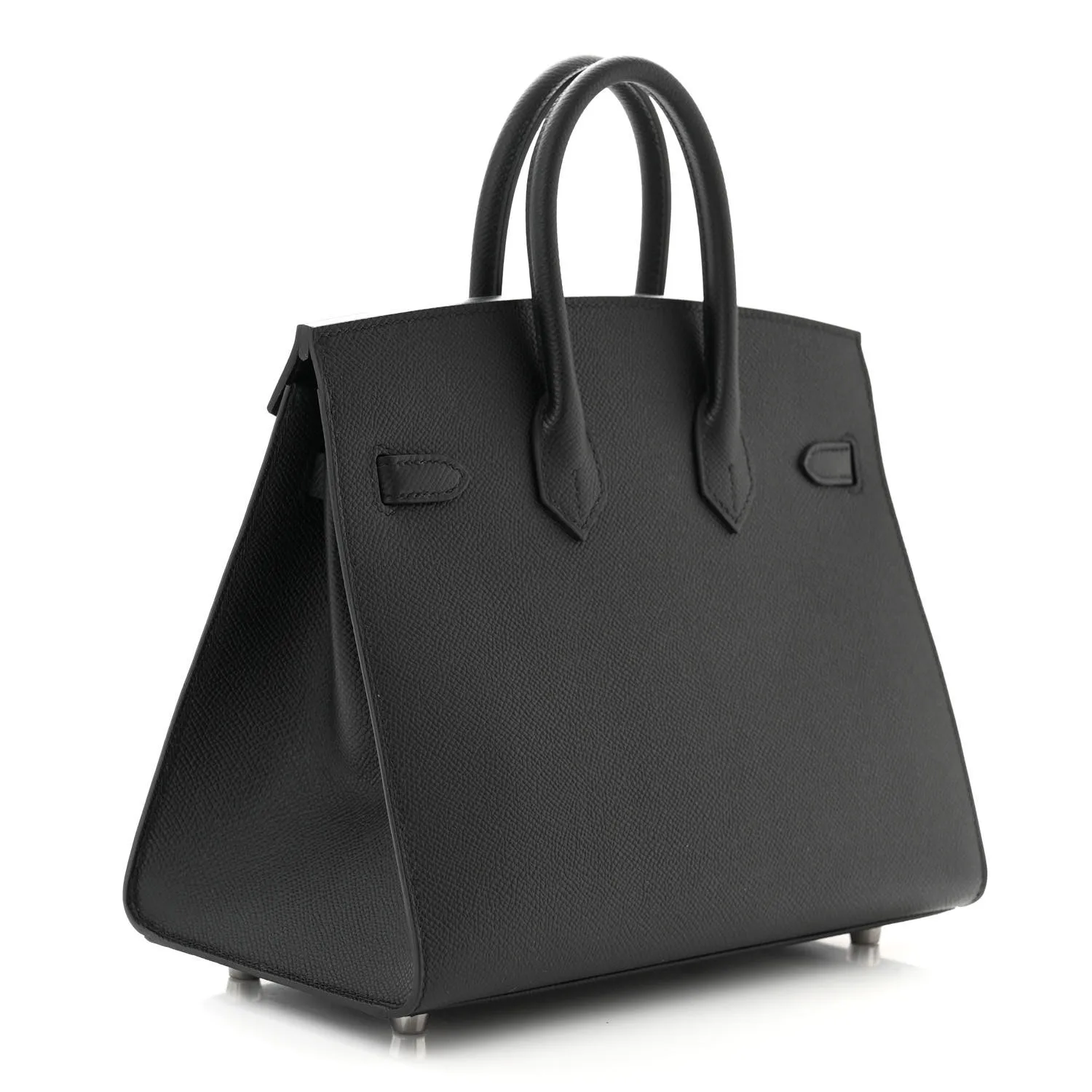 Epsom Birkin Sellier 25 Black（Silver Lock）