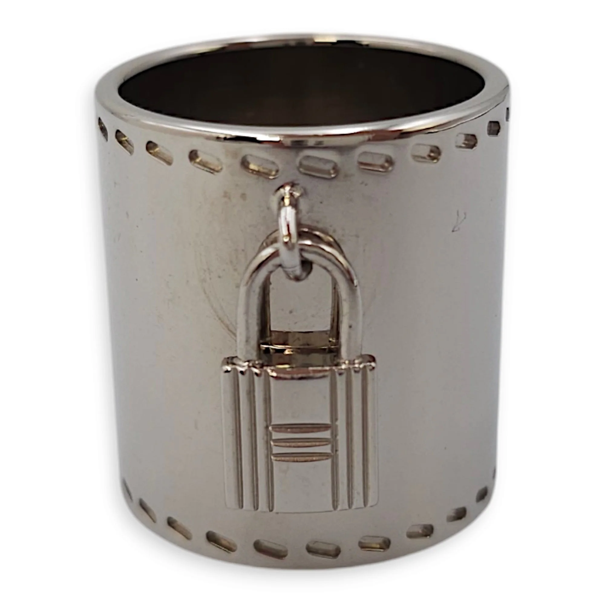 Cadena Scarf Silver Ring in, Palladium hardware