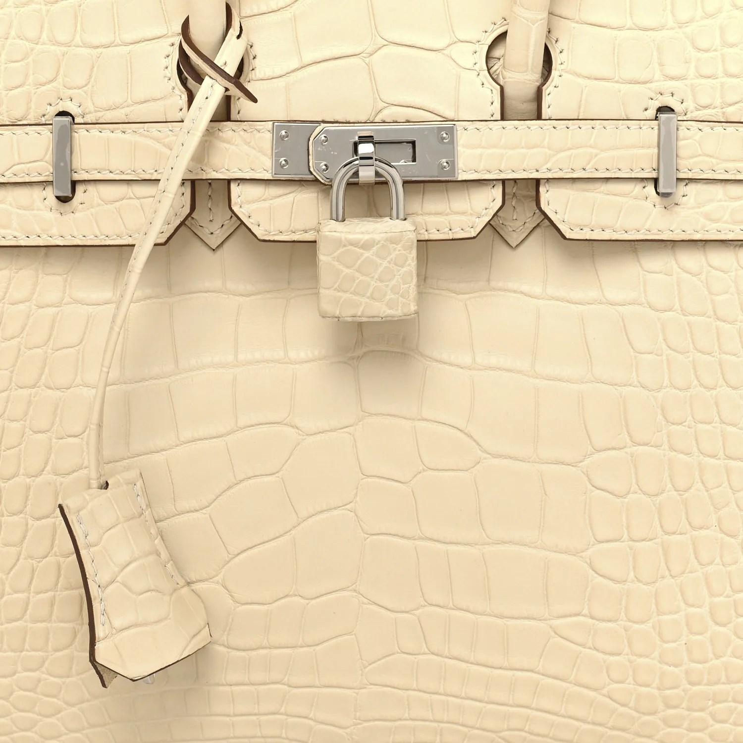 Matte Alligator Birkin 25 Vanille
