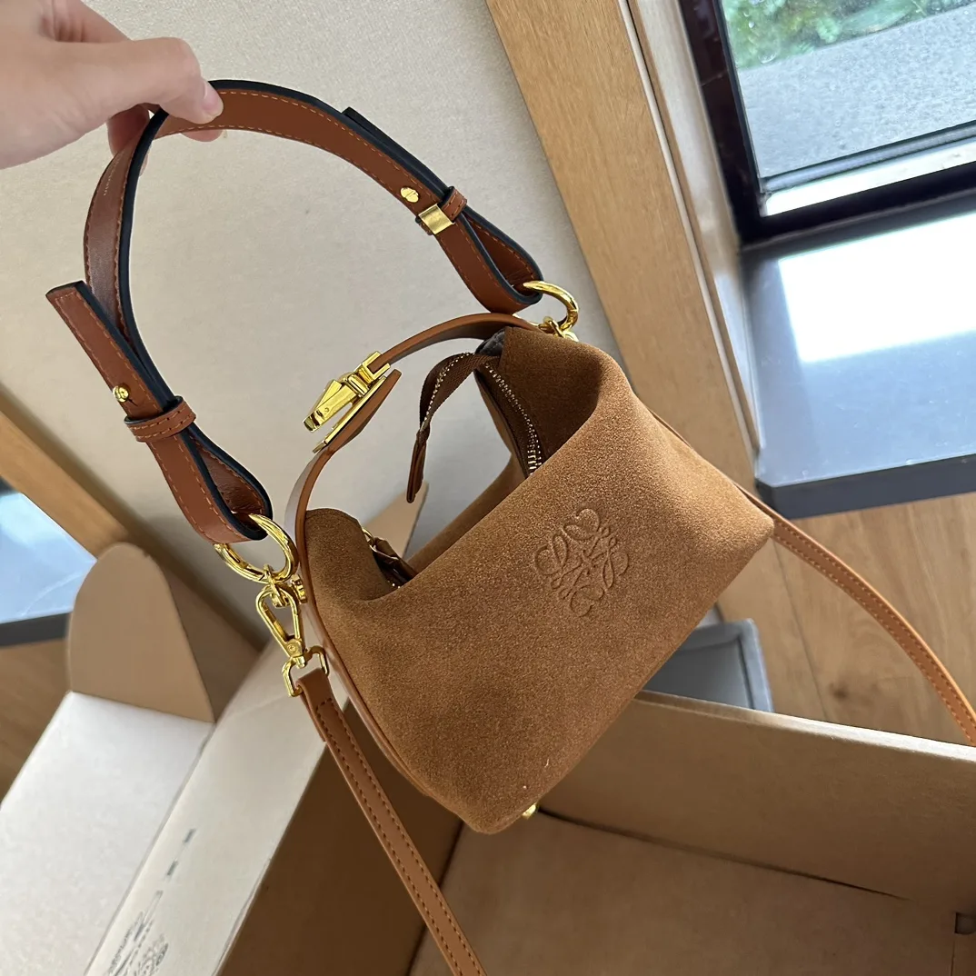 Cubi Anagram Jacquard & Calfskin Shoulder Bag