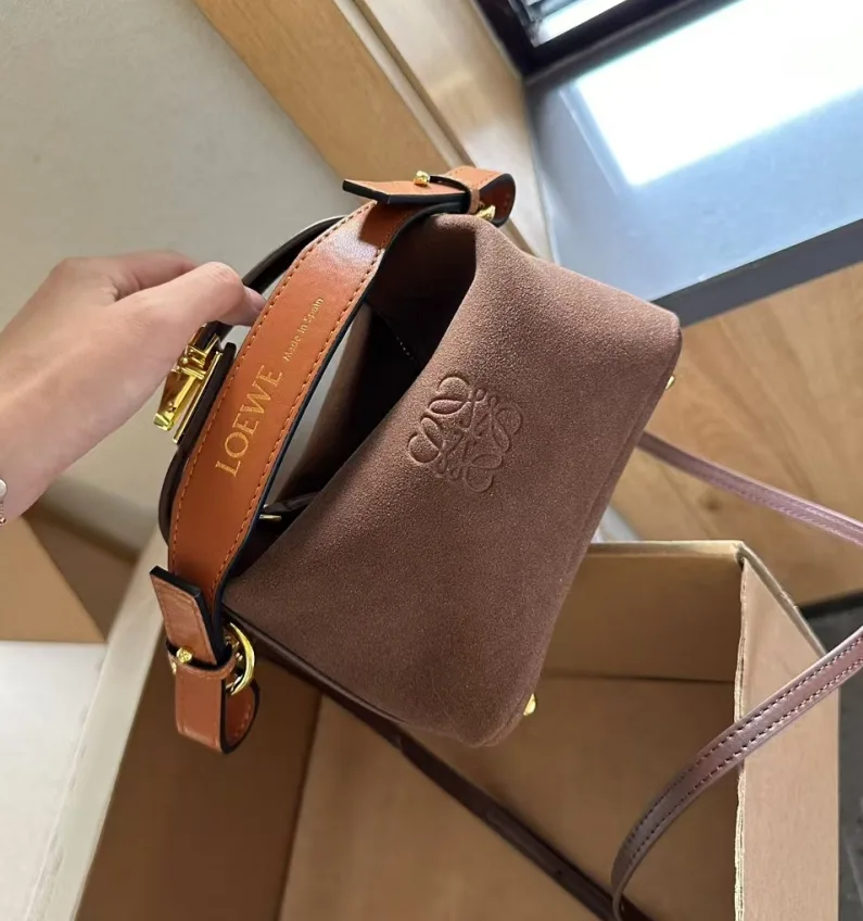 Cubi Anagram Jacquard & Calfskin Shoulder Bag
