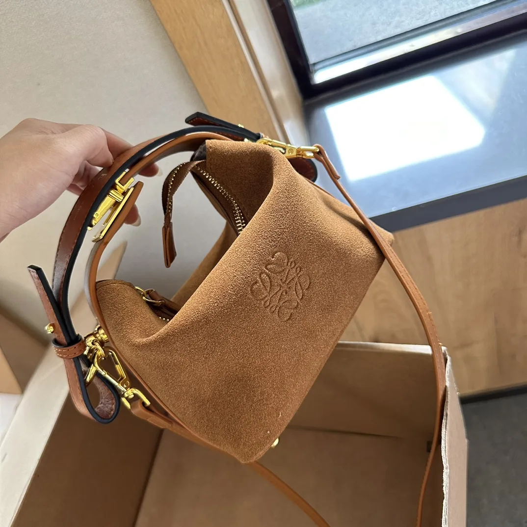 Cubi Anagram Jacquard & Calfskin Shoulder Bag