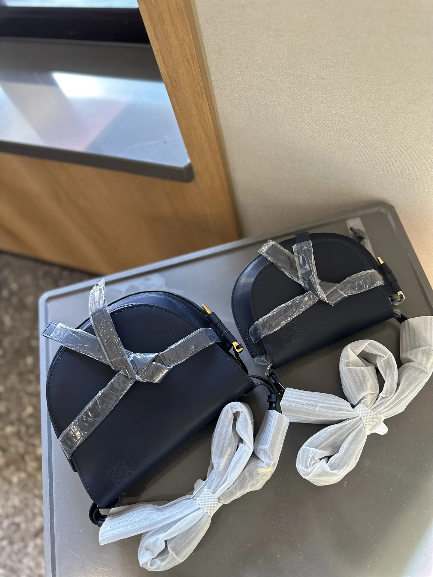 Gate Dual bag in soft calfskin and jacquard