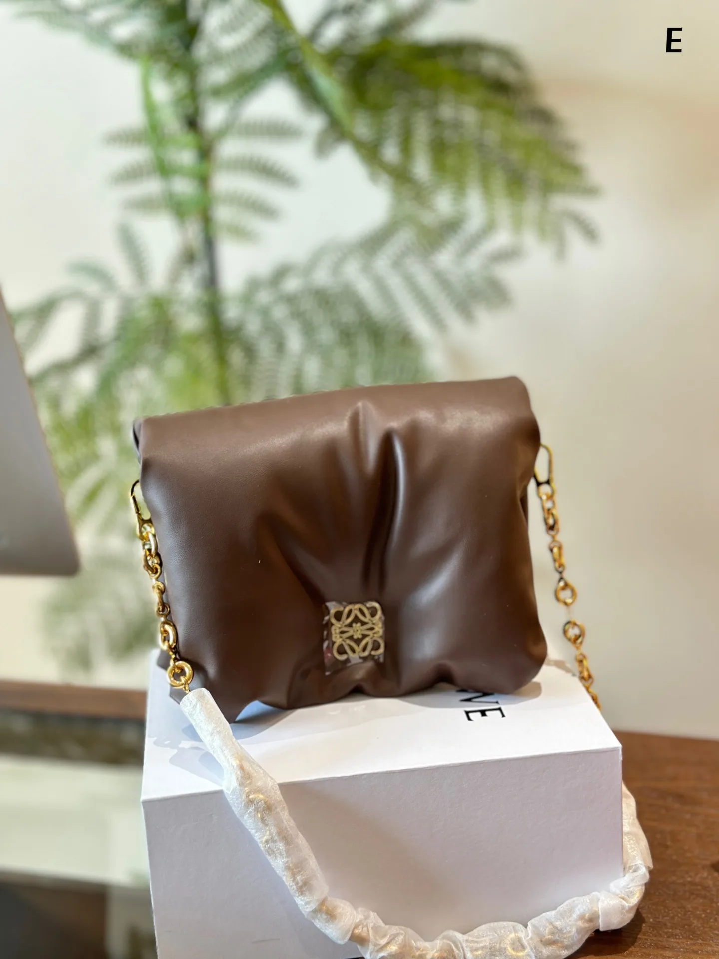 Goya Puffer bag in shiny nappa lambskin