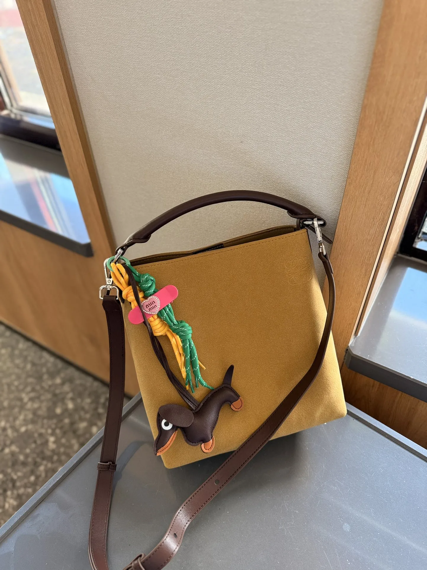 Suede Shoulder Bag
